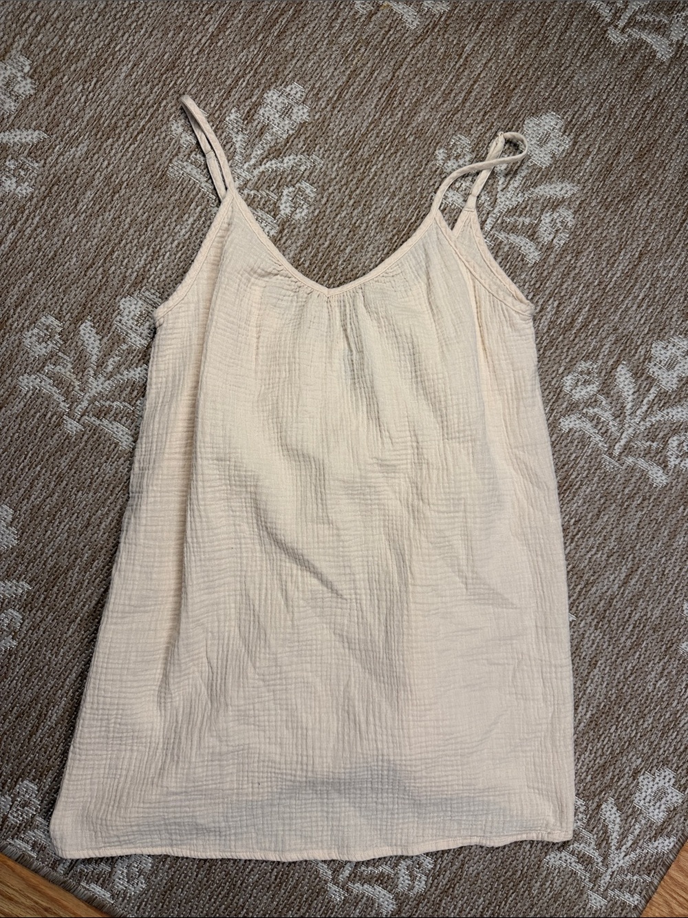 Sand & Shore Light Cream Women's Spaghetti Strap Tank Top